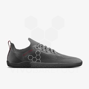 Vivobarefoot PREORDER 'PRIMUS LITE KNIT JJF' Cestne Bezecke Topanky Damske Obsidian Tmavo Siva | SK211JE