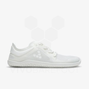 Vivobarefoot Primus Lite III Cestne Bezecke Topanky Panske Biele | SK393JE