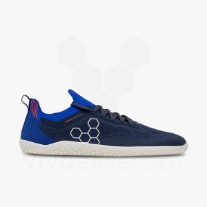 Vivobarefoot Primus Lite Knit Cestne Bezecke Topanky Panske Námornícka Modrá | SK389NN