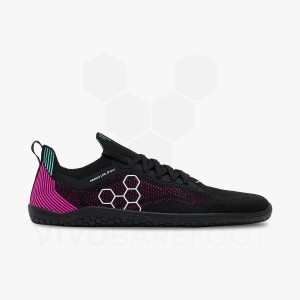 Vivobarefoot Primus Lite Knit Treningove Topanky Panske Obsidian Ruzove | SK338MM