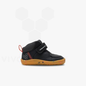 Vivobarefoot Primus Ludo Hi Batoľatá Obuv Detske Obsidian | SK034EI
