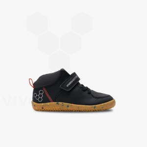 Vivobarefoot Primus Ludo Hi Obuv Detske Obsidian | SK030IR