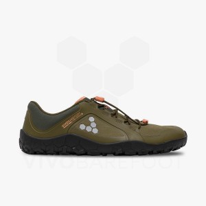 Vivobarefoot Primus Trailove III All Weather FG Trailove Bezecke Tenisky Panske Tmavo Olivovo Zelená | SK374CP