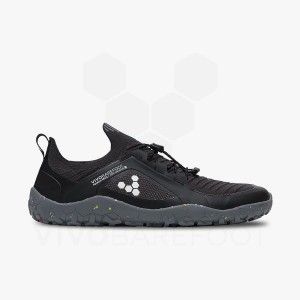 Vivobarefoot Primus Trailove Knit FG Treningove Topanky Panske Obsidian Siva | SK333RX
